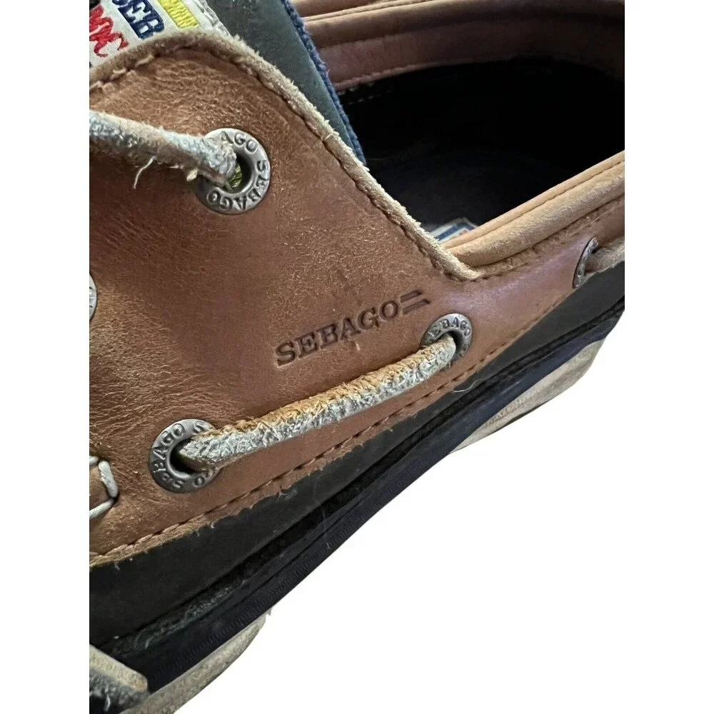 Sebago Blue Leather Docksiders‎ Shoes Size 9M
